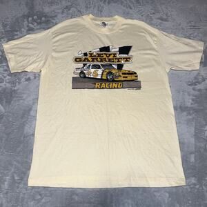 Vintage 80s Geoff Bodine Levi Garrett Racing 5 NASCAR Hanes Shirt Size XL USA